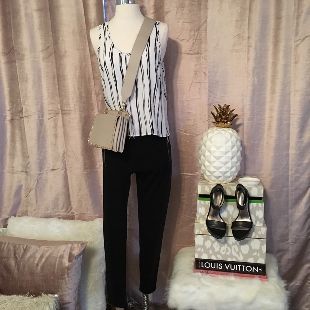 Flowy Vertical Stripe Top